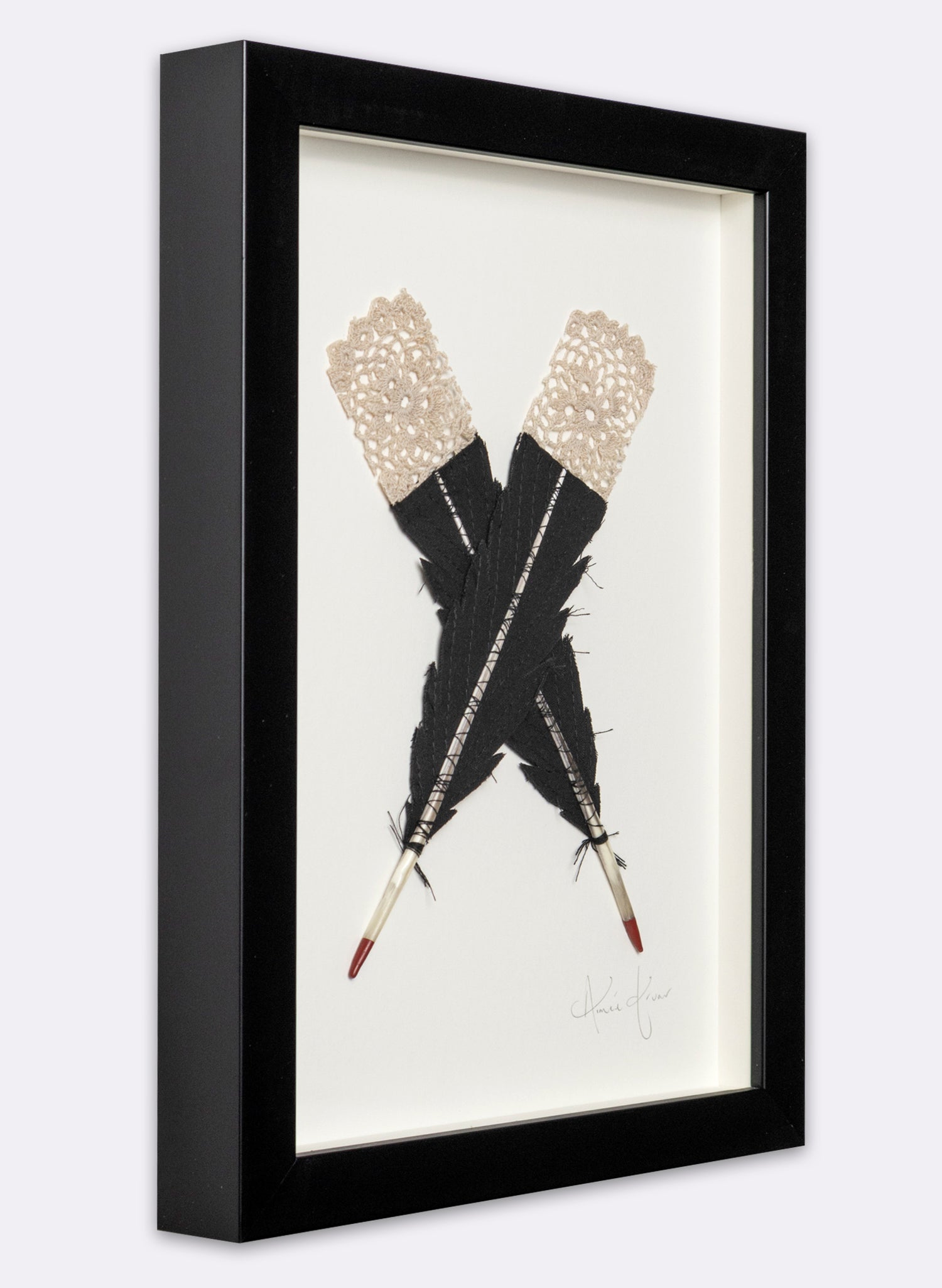 Single X Huia Feathers