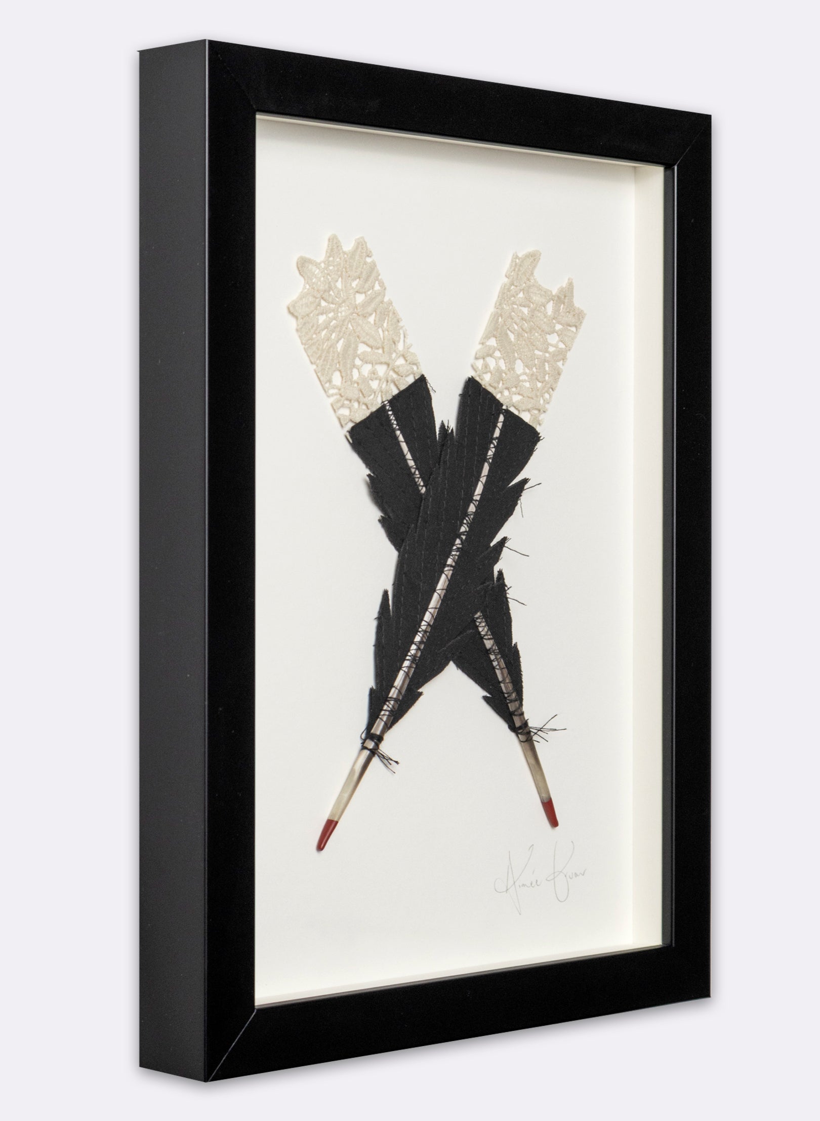 Single X Huia Feathers