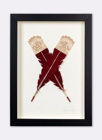 Single X Huia Feathers