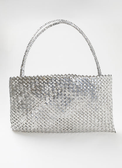 Thin Weave Silver Kete