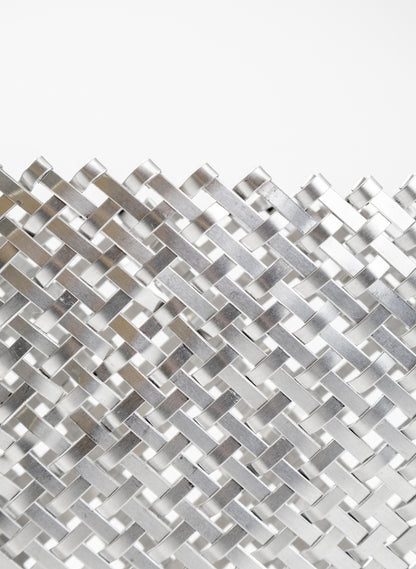 Thin Weave Silver Kete