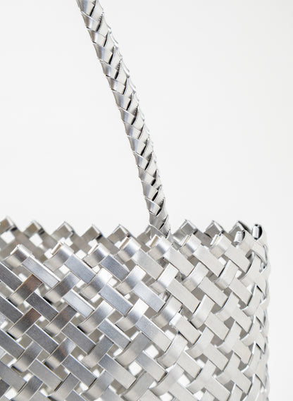 Thin Weave Silver Kete