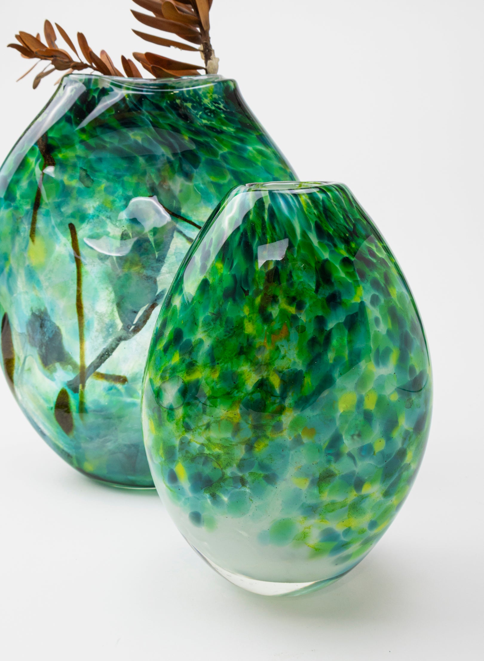 Greenstone Smooth Oval Vase