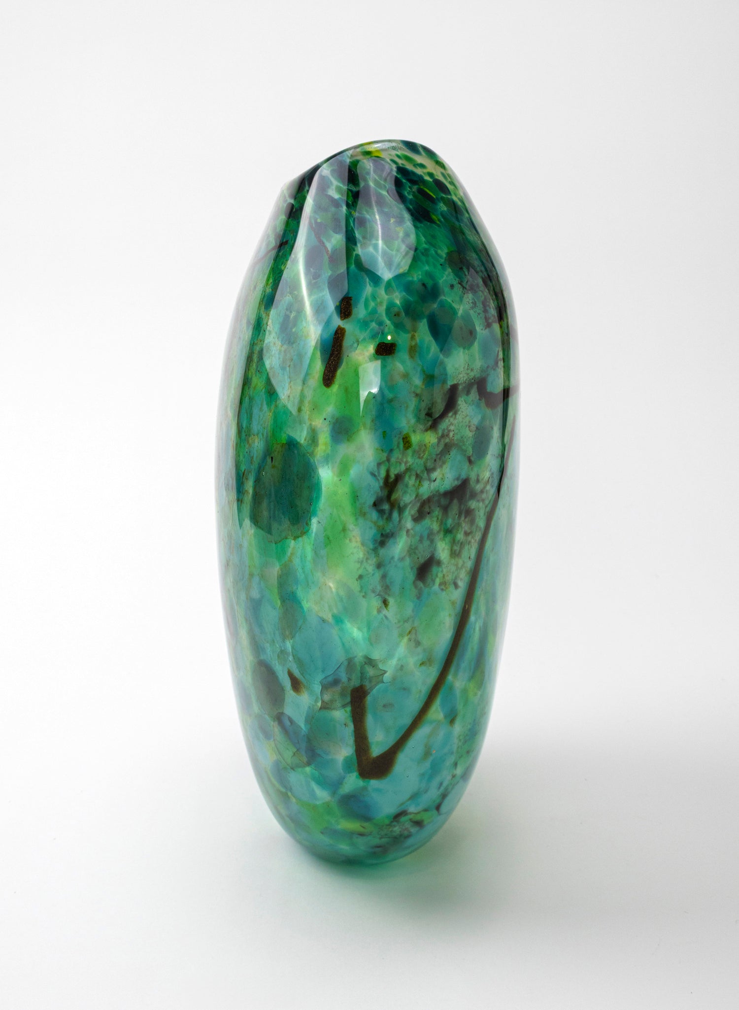 Greenstone Large Hart Form Vase