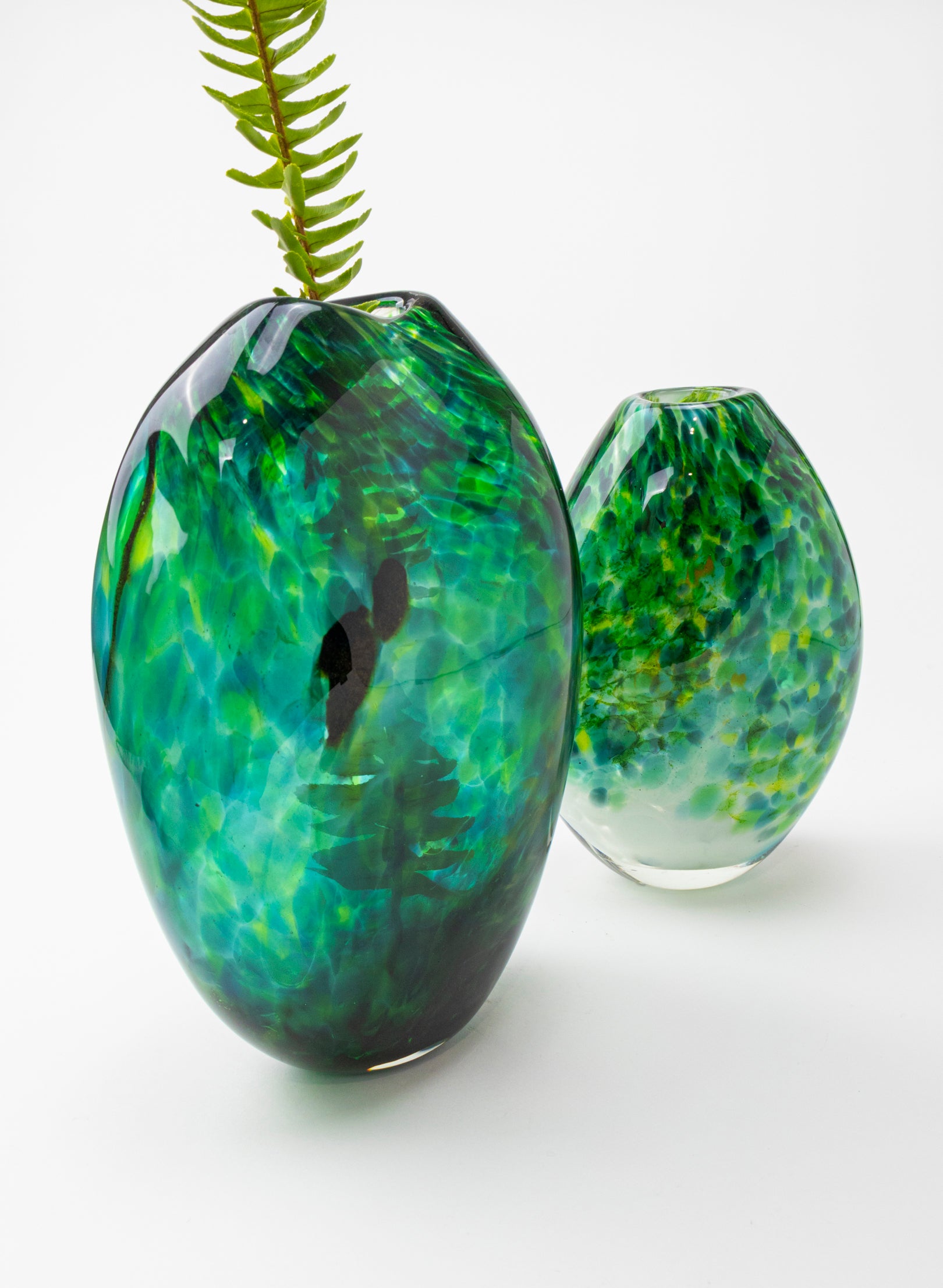 Greenstone Tall Boulder Form Vase