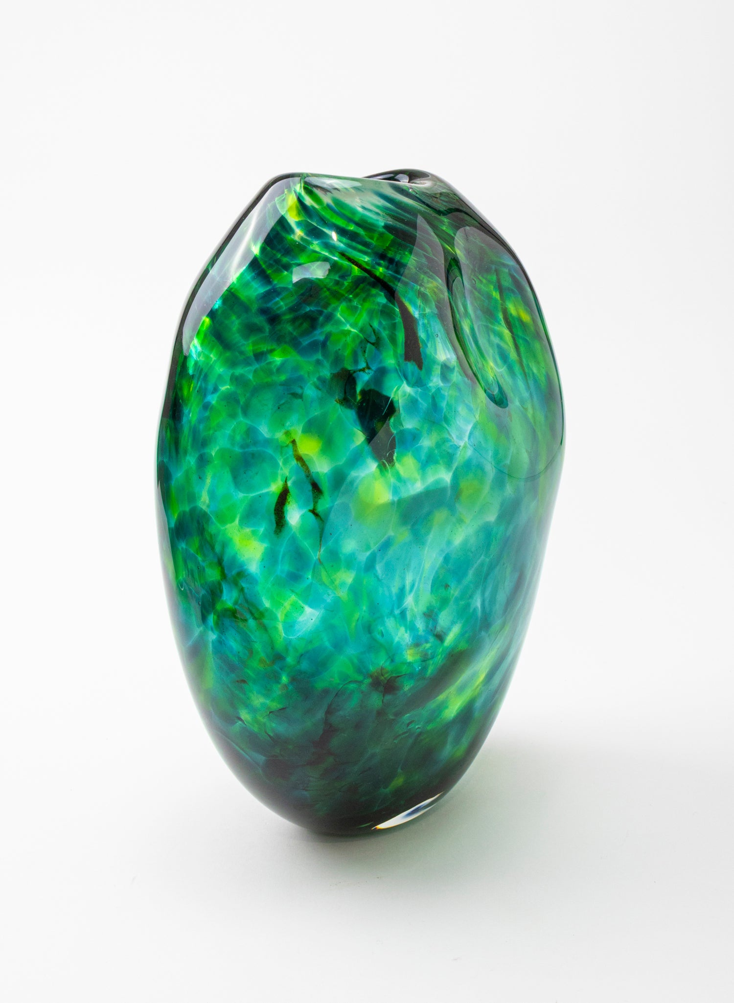 Greenstone Tall Boulder Form Vase
