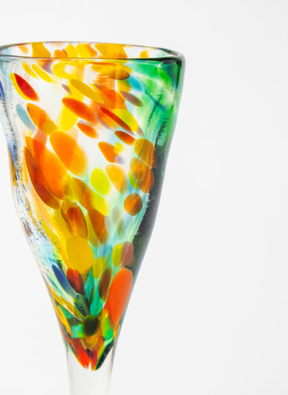 Spotty Glass Goblet
