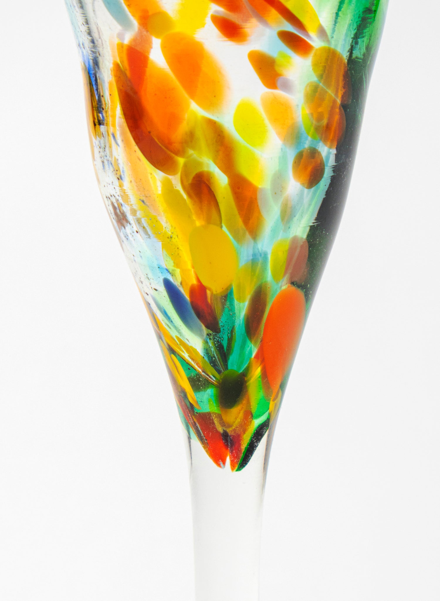 Spotty Glass Goblet
