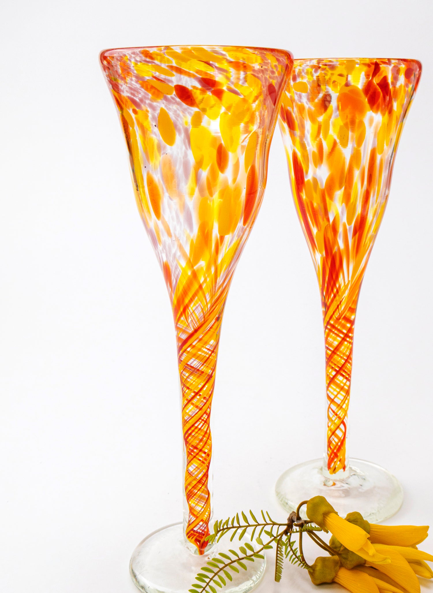 Spotty Glass Goblet