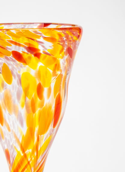 Spotty Glass Goblet