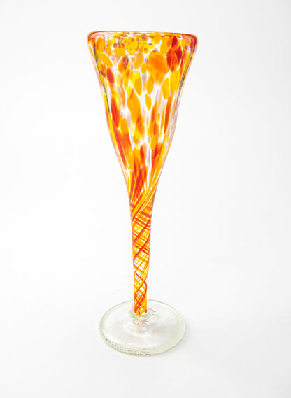 Spotty Glass Goblet