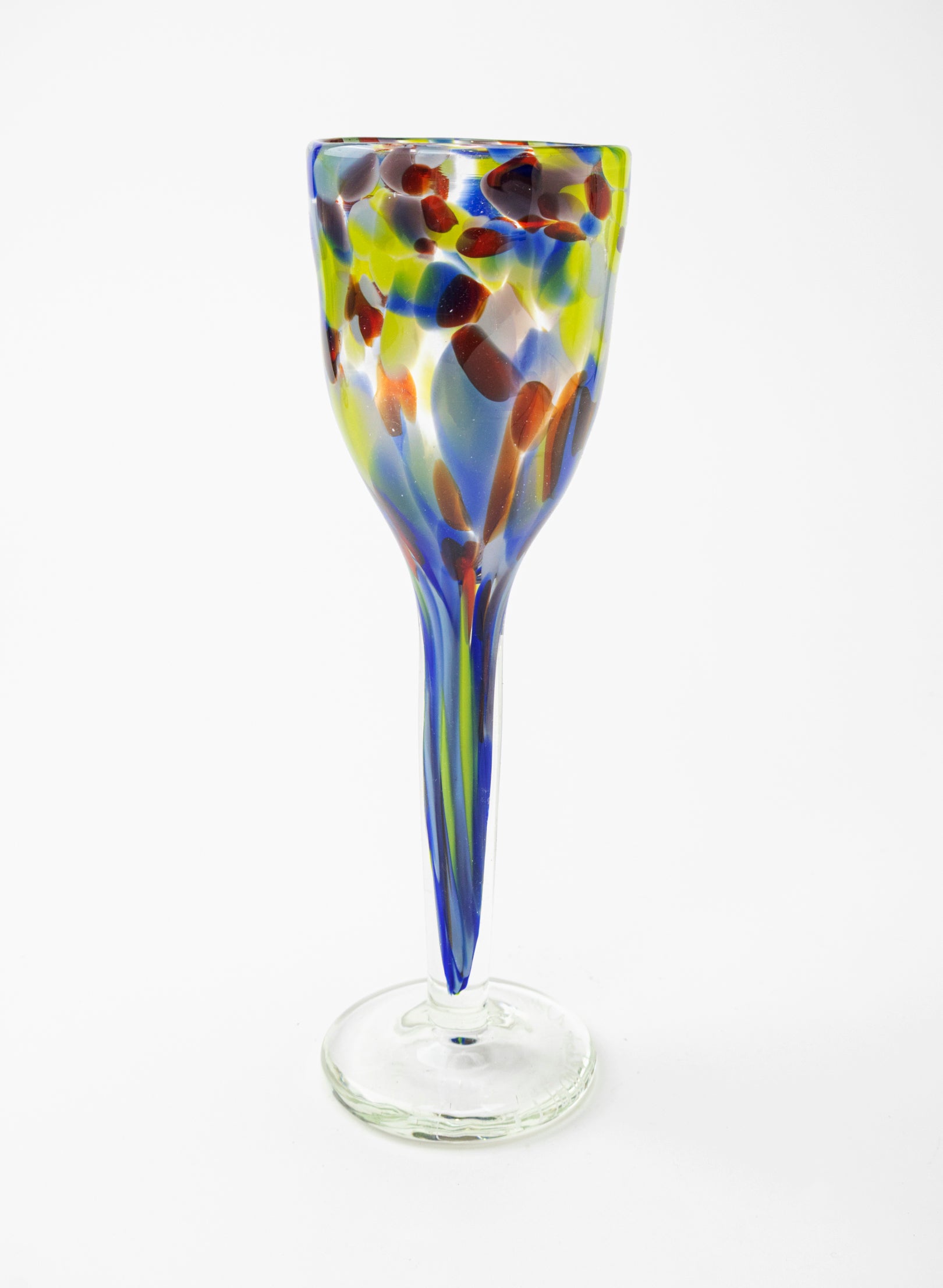 Spotty Glass Goblet