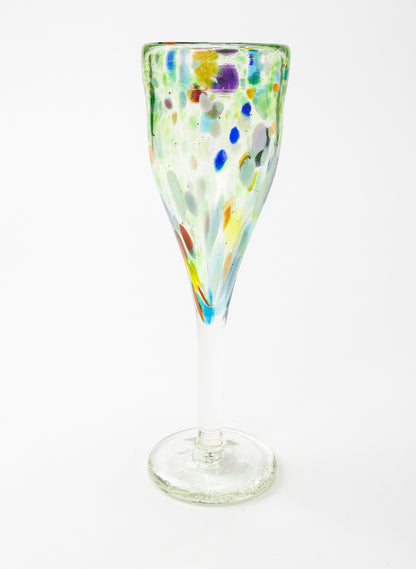 Spotty Glass Goblet