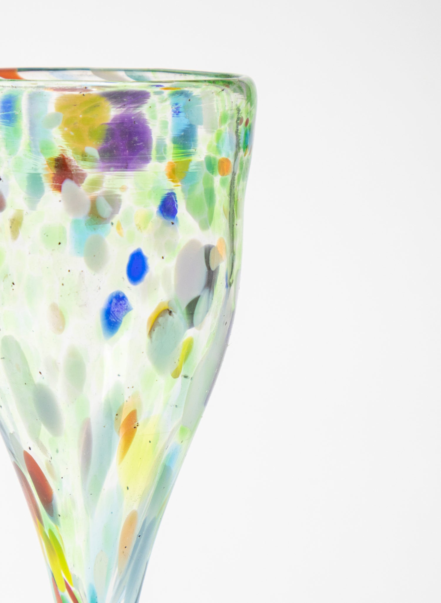 Spotty Glass Goblet