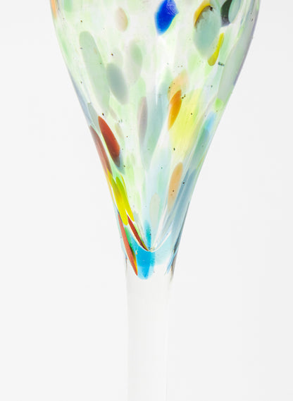 Spotty Glass Goblet