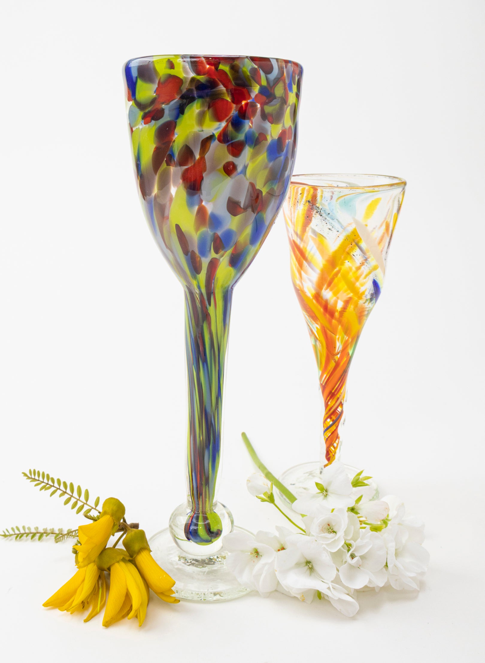 Spotty Glass Goblet