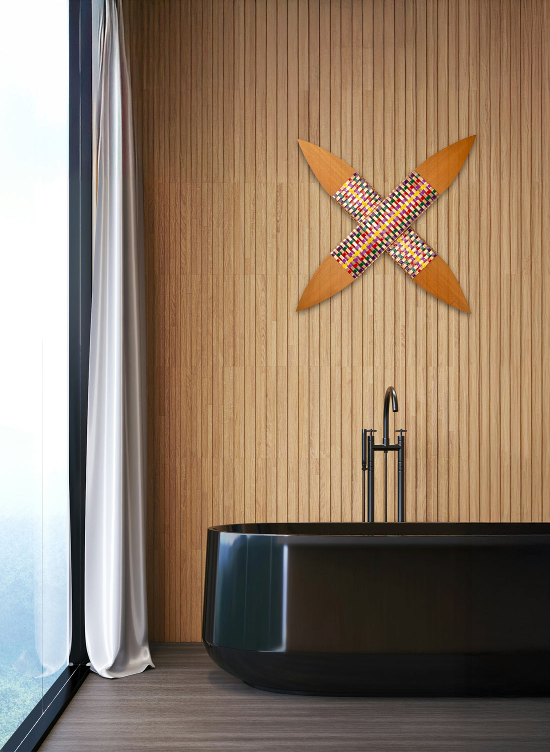 Pacifica Yellow and Copper Putiputi - Large