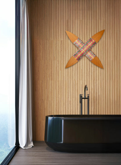 Pacifica Yellow and Copper Putiputi - Large