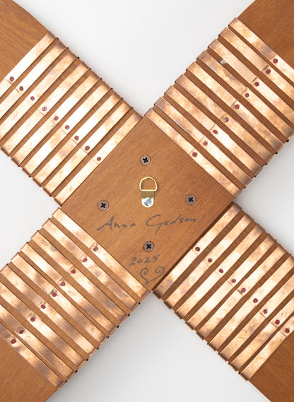 Pacifica Orange and Copper Putiputi - Large