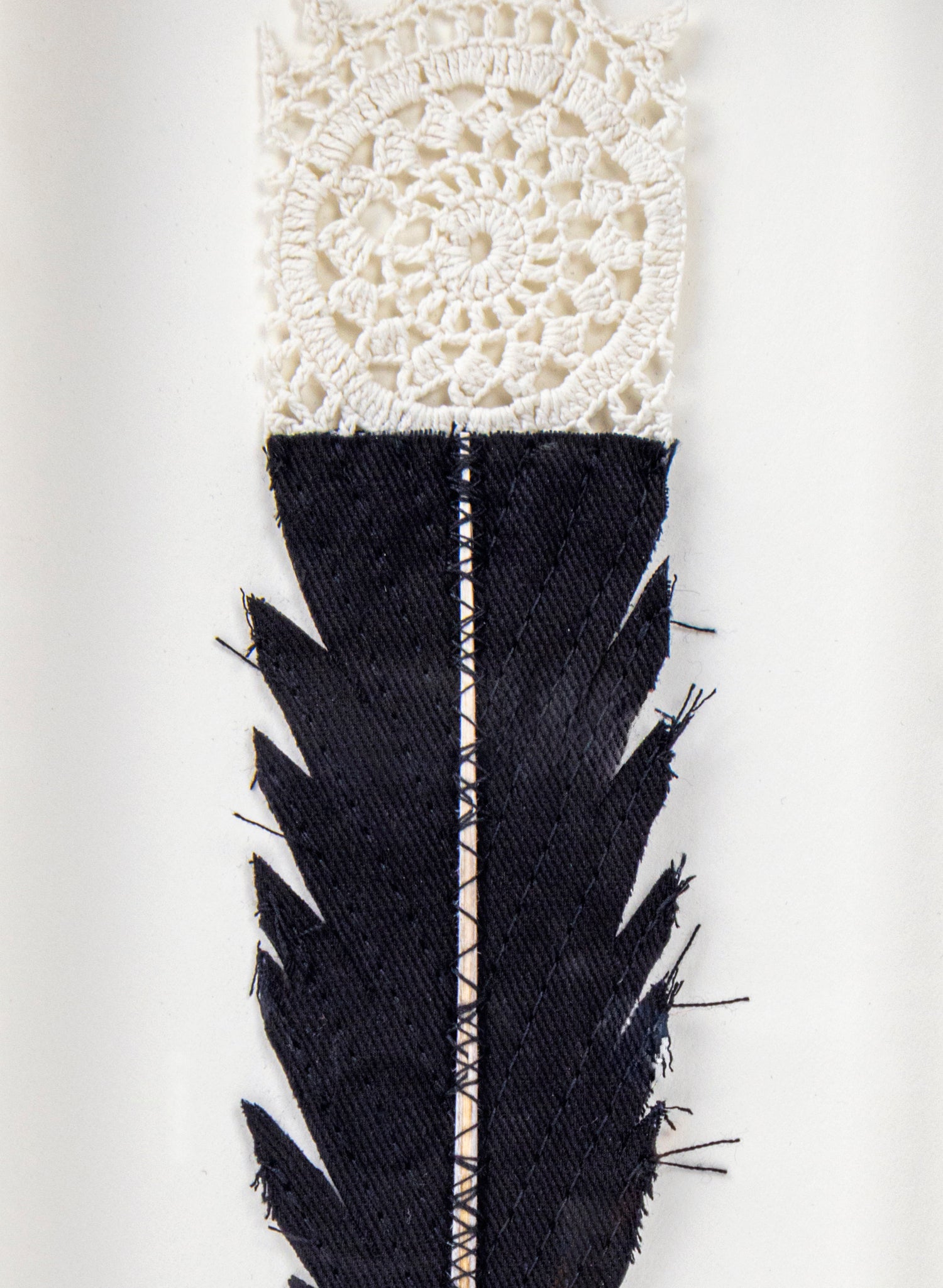 Single Huia Feather Framed