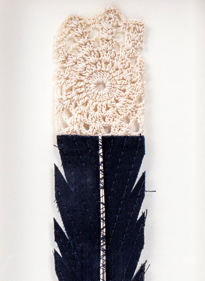 Single Huia Feather Framed