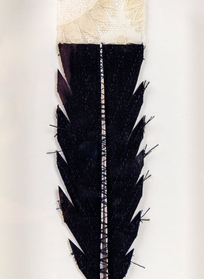 Single Huia Feather Framed