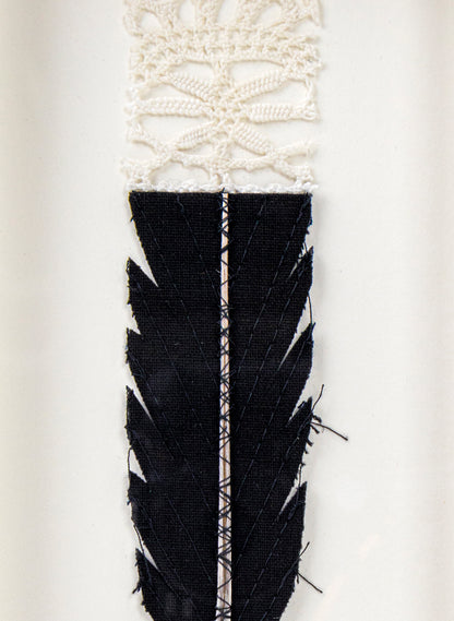 Single Huia Feather Framed