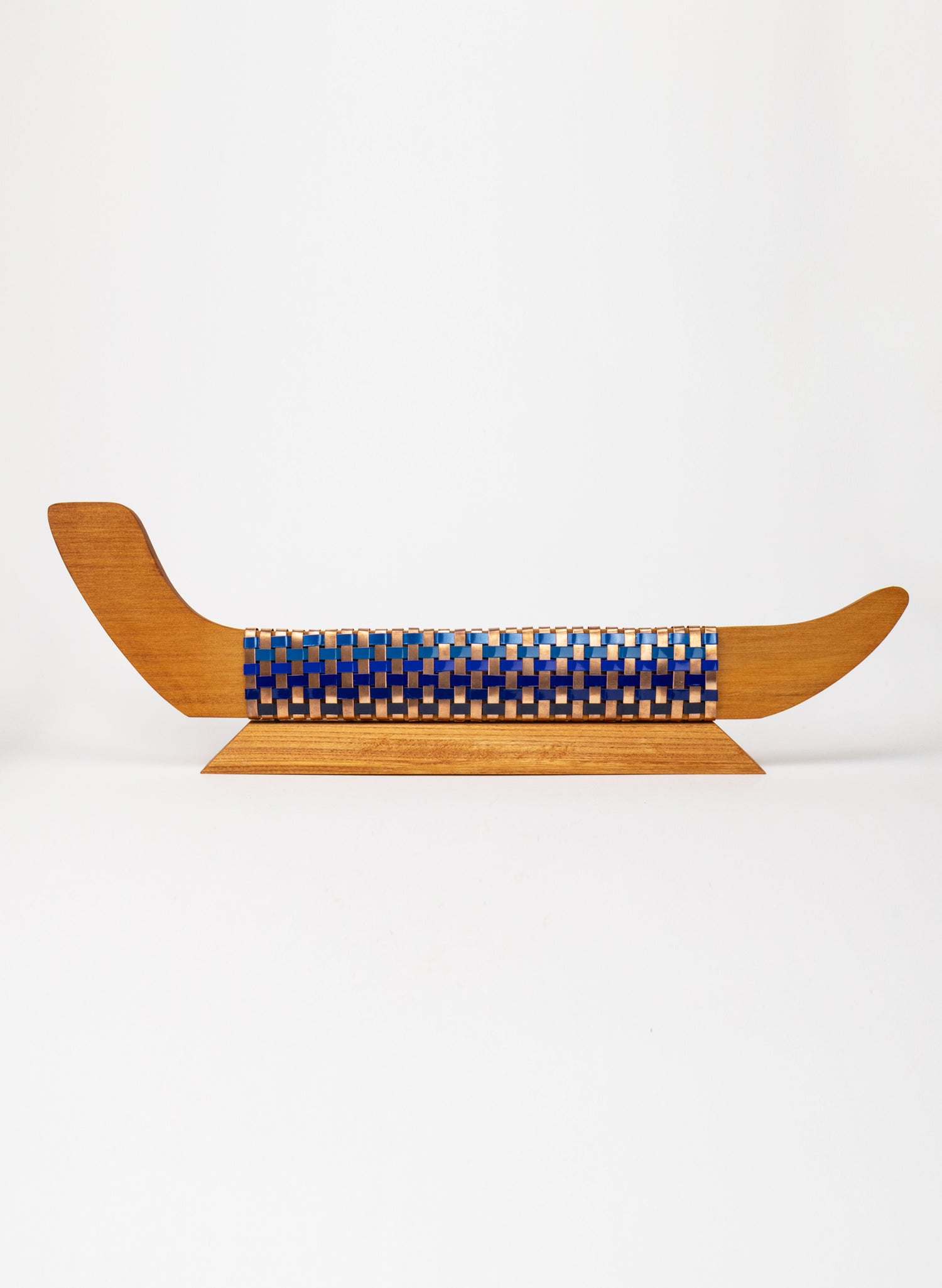 Blue and Copper Waka on Plinth