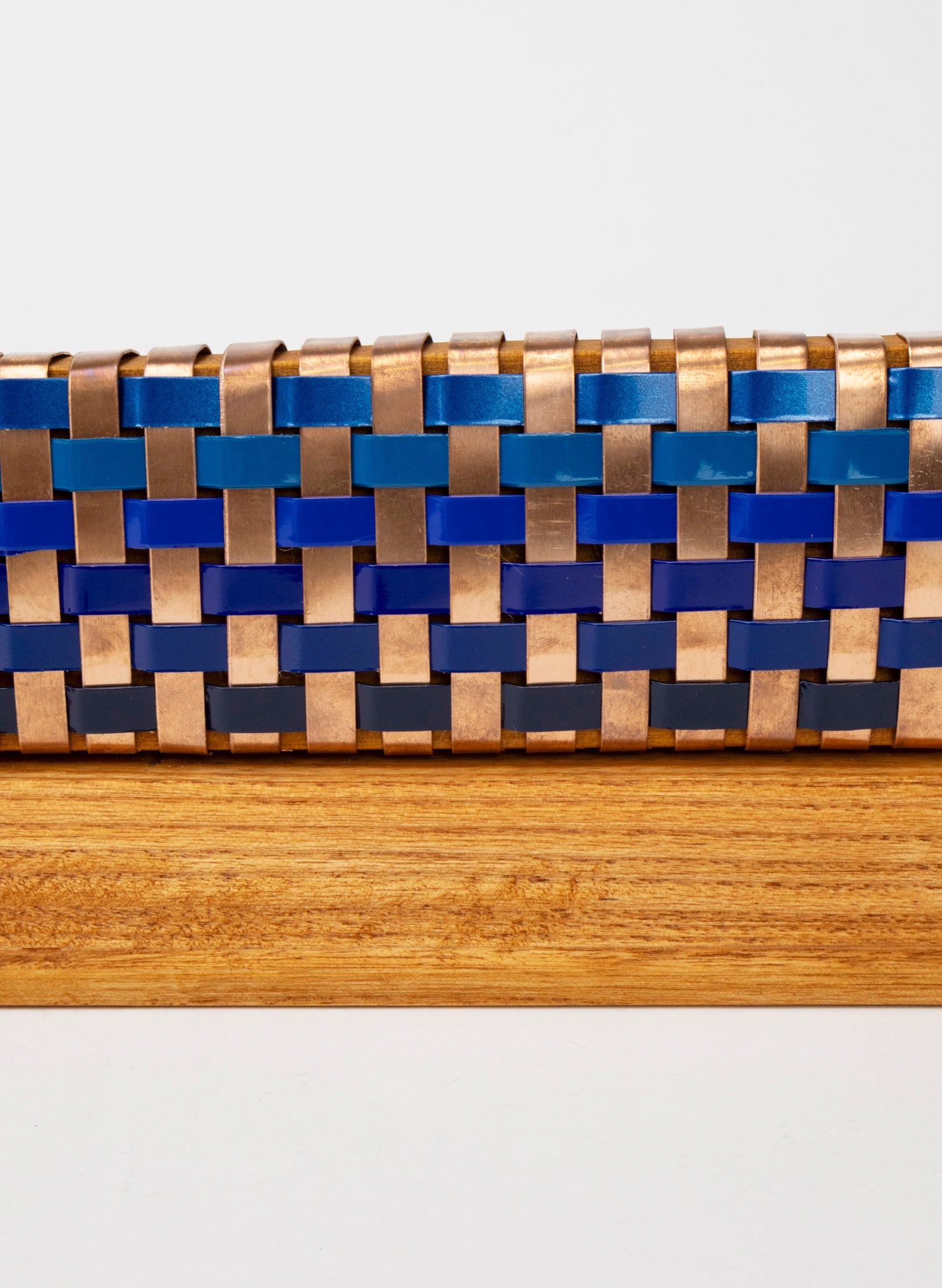 Blue and Copper Waka on Plinth