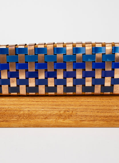 Blue and Copper Waka on Plinth