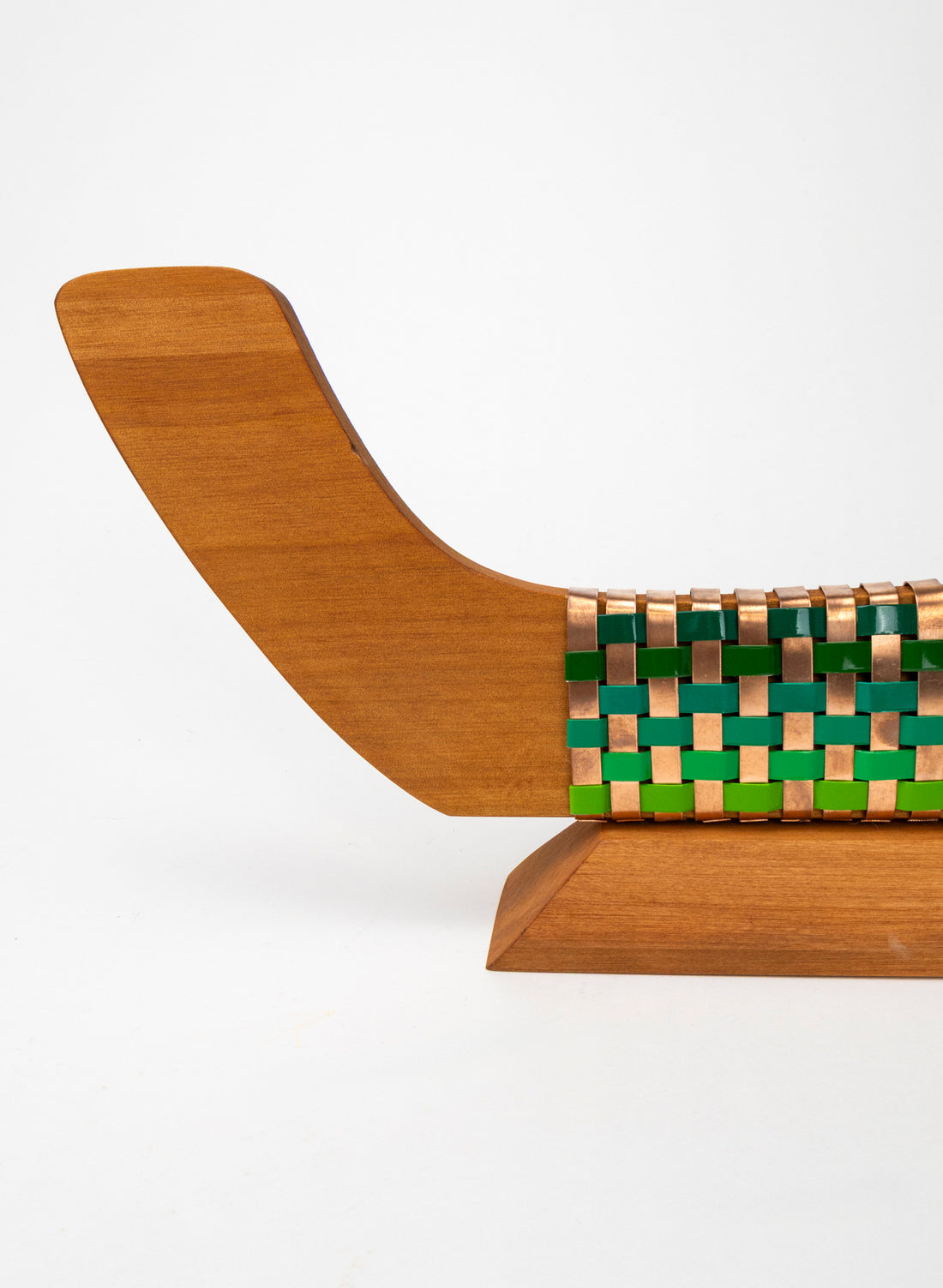 Green and Copper Waka on Plinth