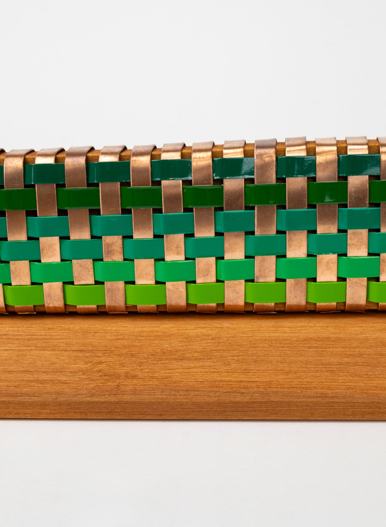 Green and Copper Waka on Plinth