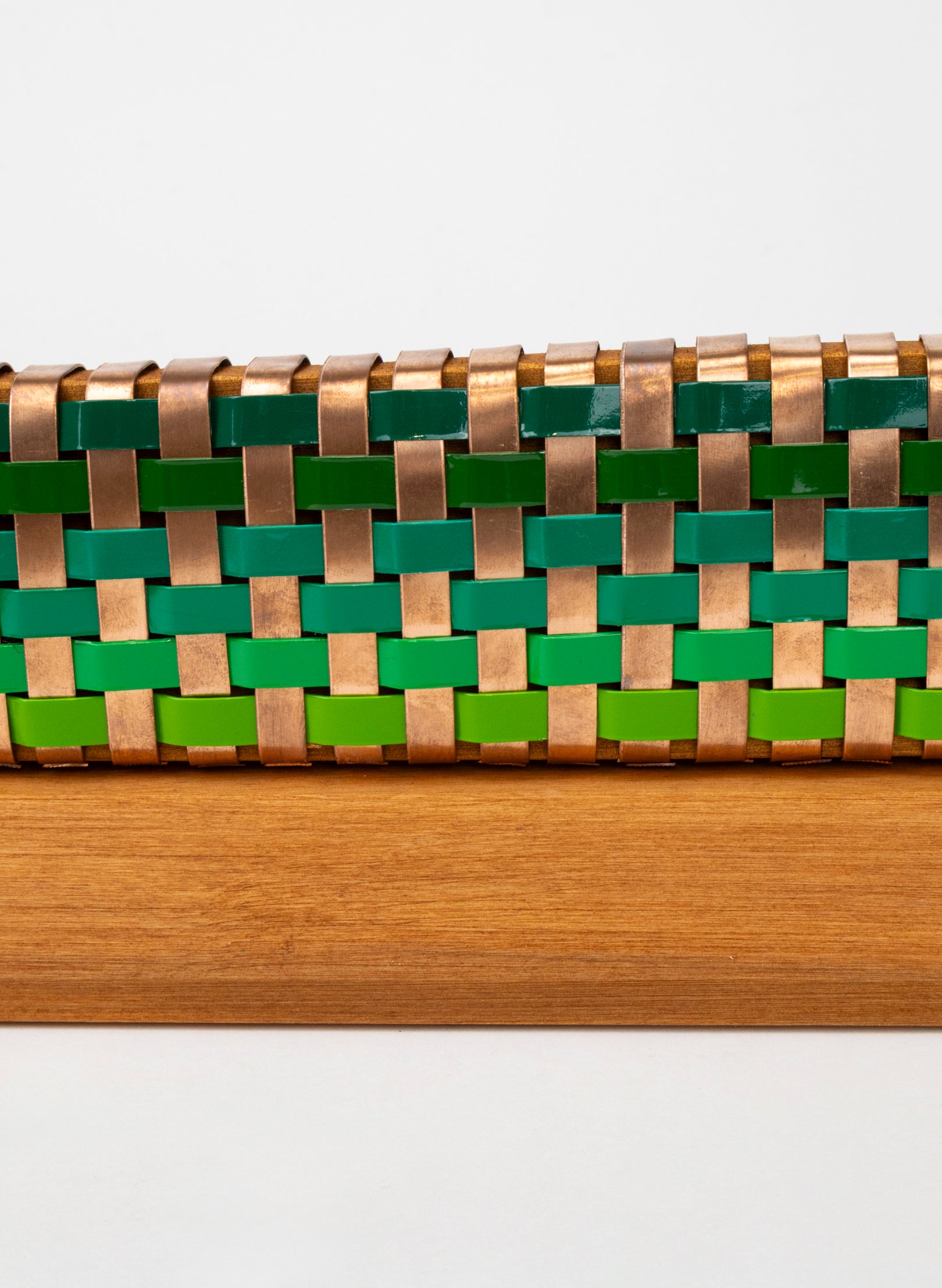 Green and Copper Waka on Plinth