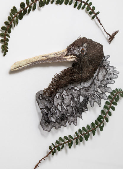 NZ Brown Kiwi - 3D Embroidery