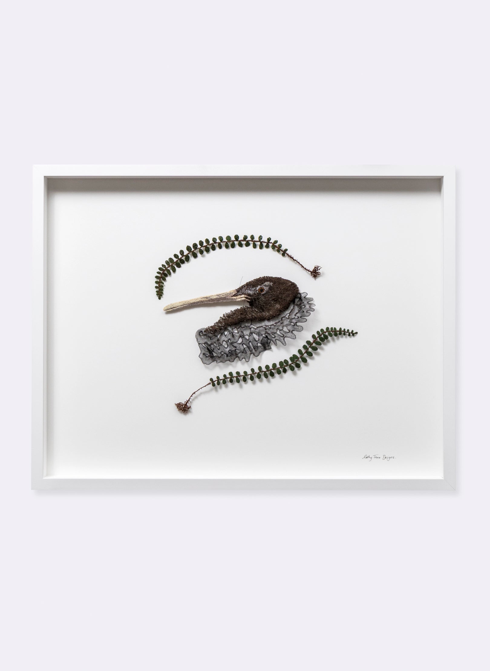 NZ Brown Kiwi - 3D Embroidery