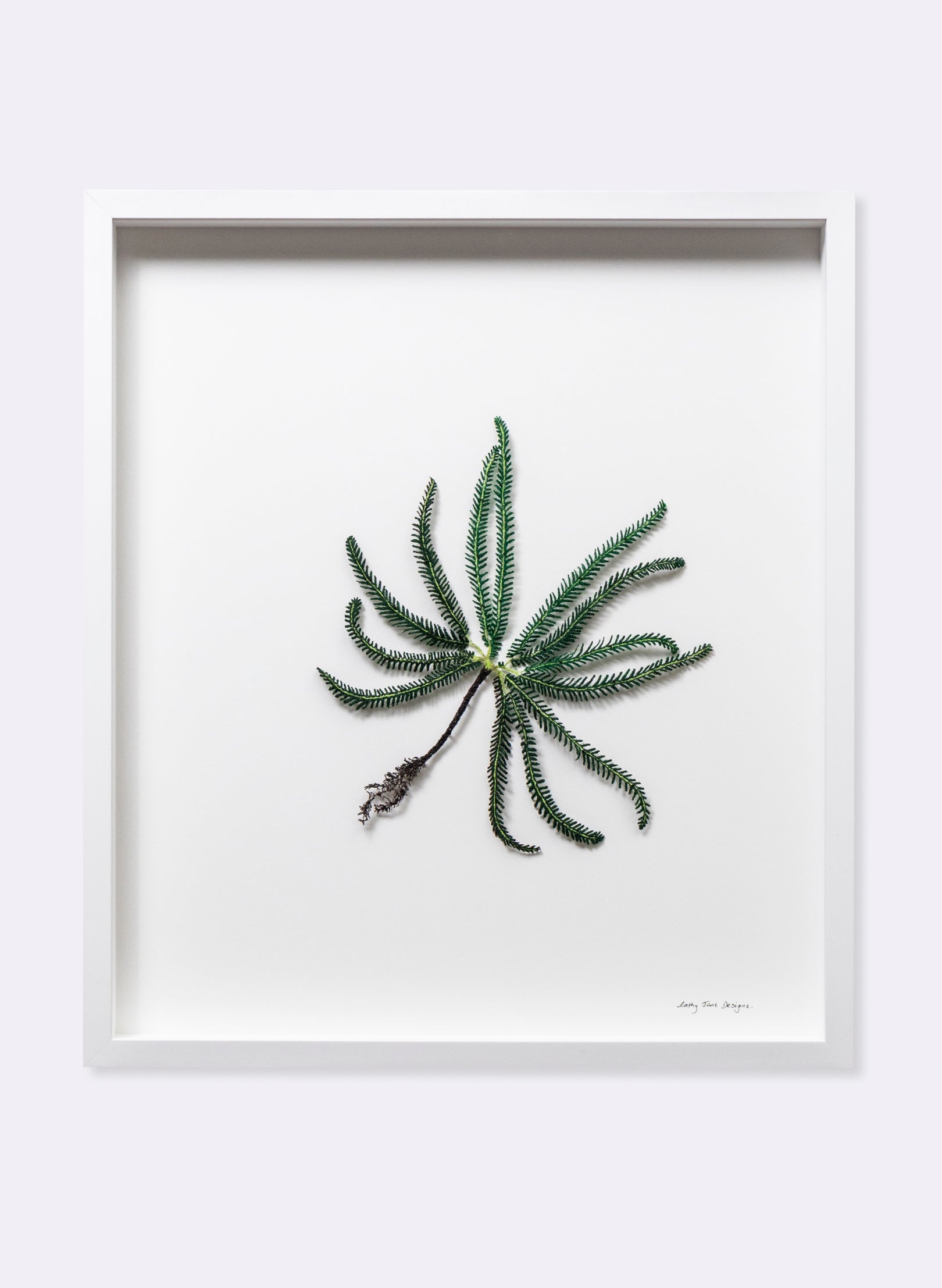 Umbrella Fern - 3D Embroidery