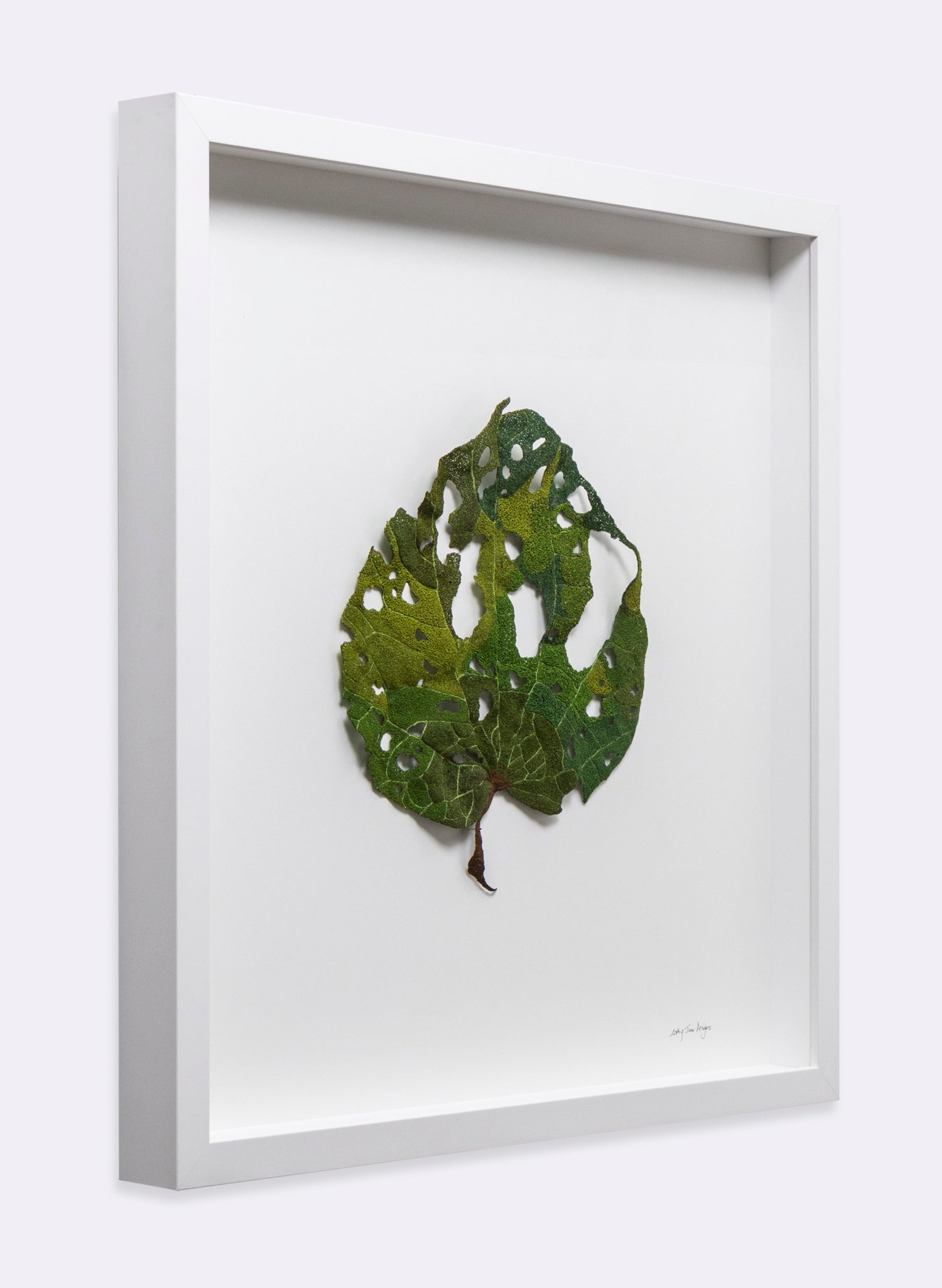 Giant Kawakawa Leaf  - 3D Embroidery
