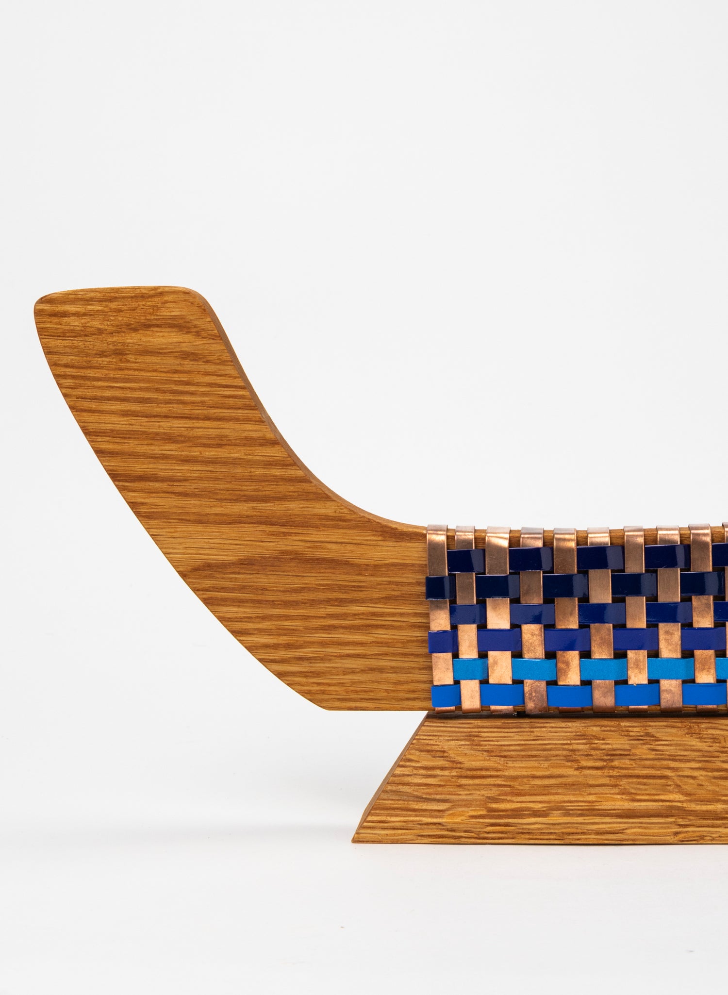 Blue and Copper Waka on Plinth