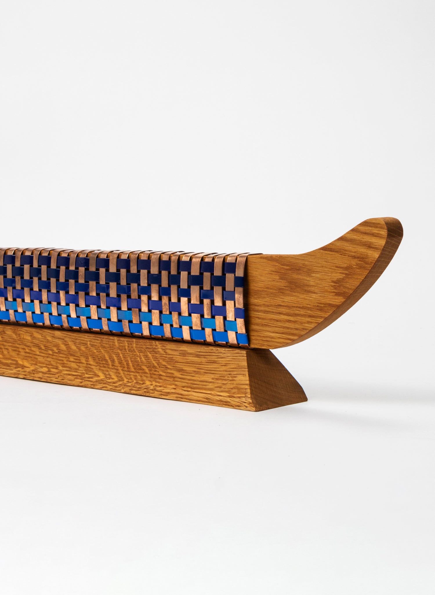 Blue and Copper Waka on Plinth