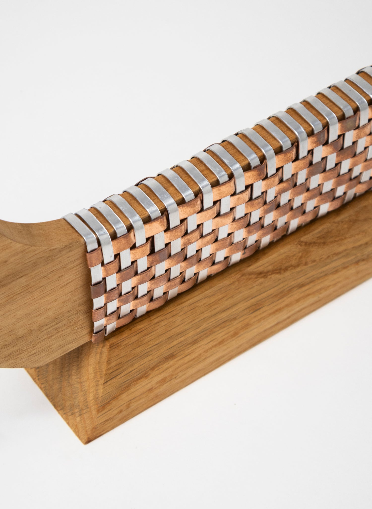 Silver and Copper Waka on Plinth