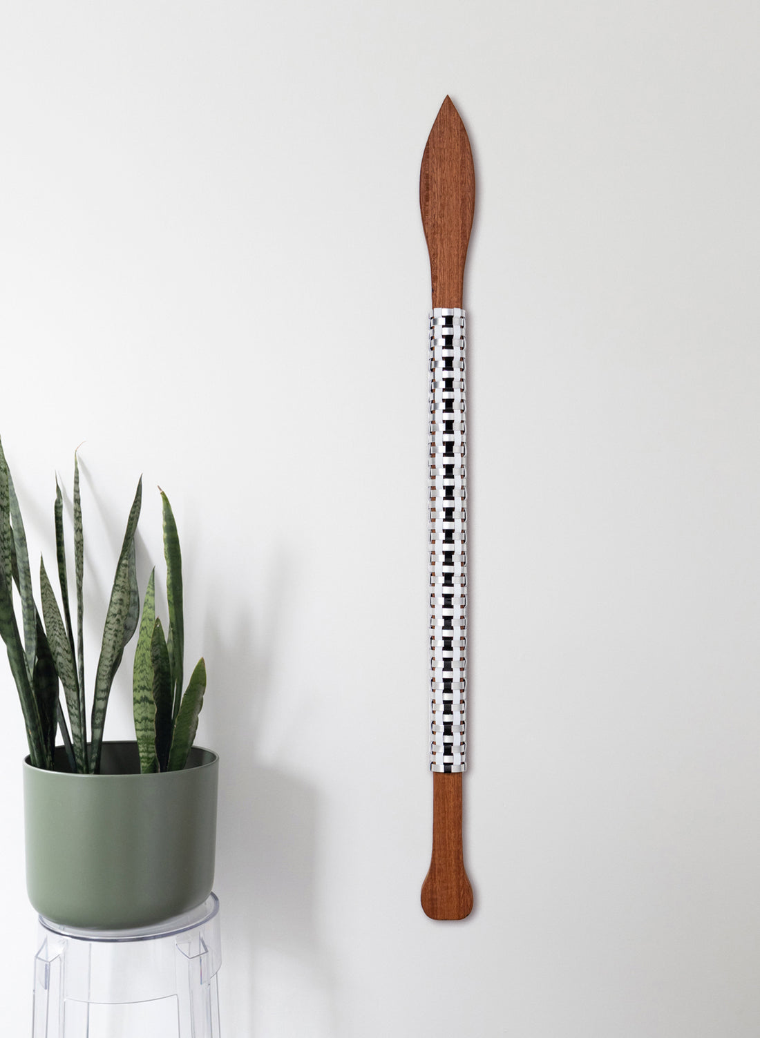 Black and Silver Taiaha