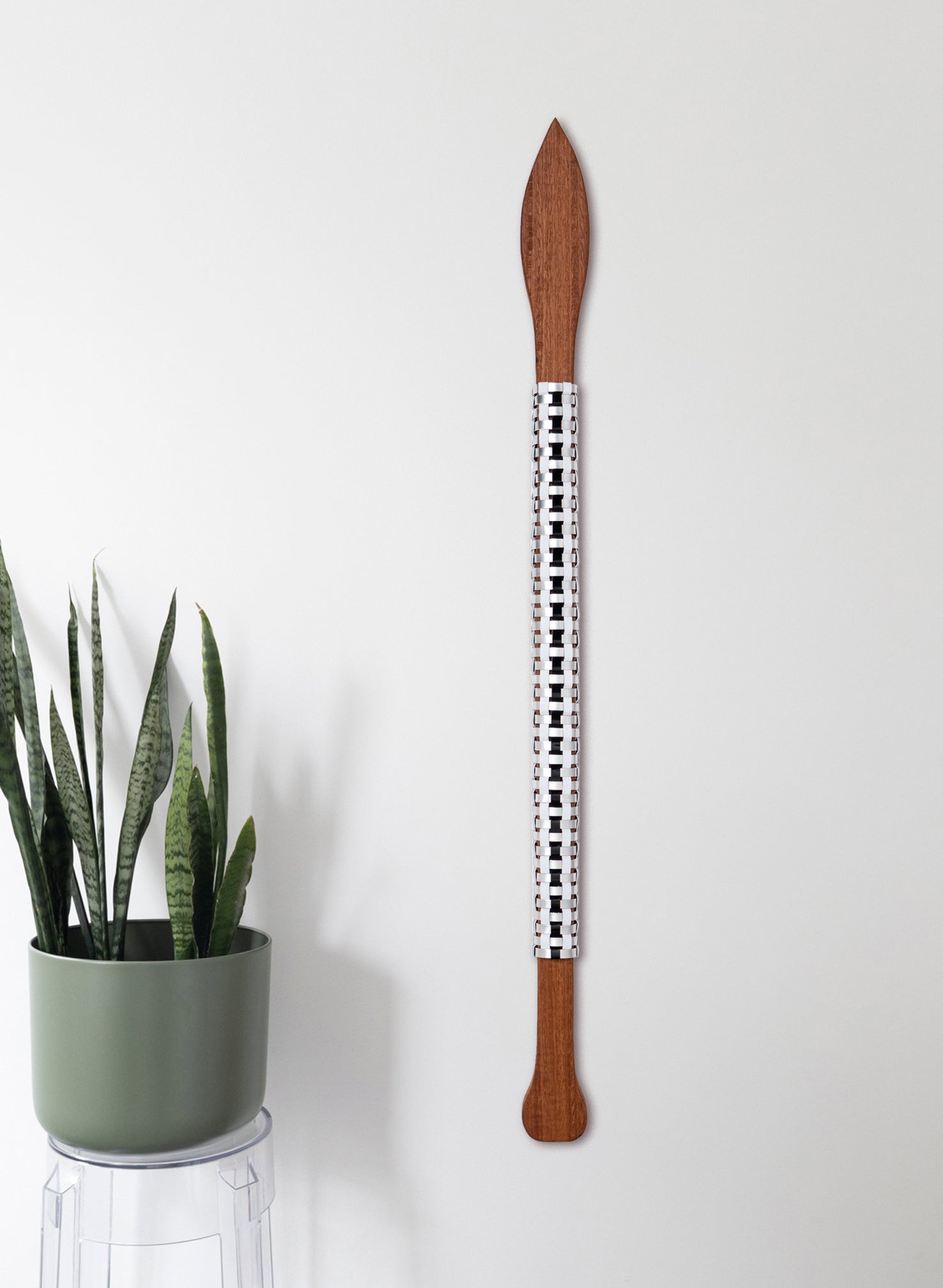 Black and Silver Taiaha