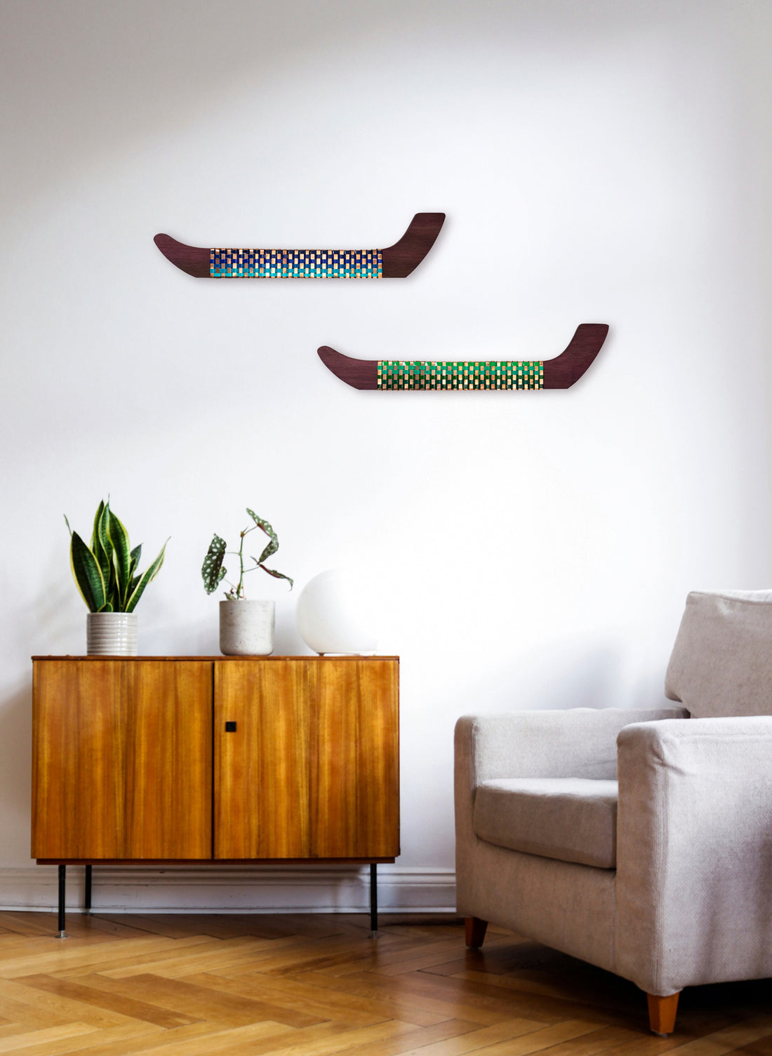 Green &amp; Copper Wall Waka