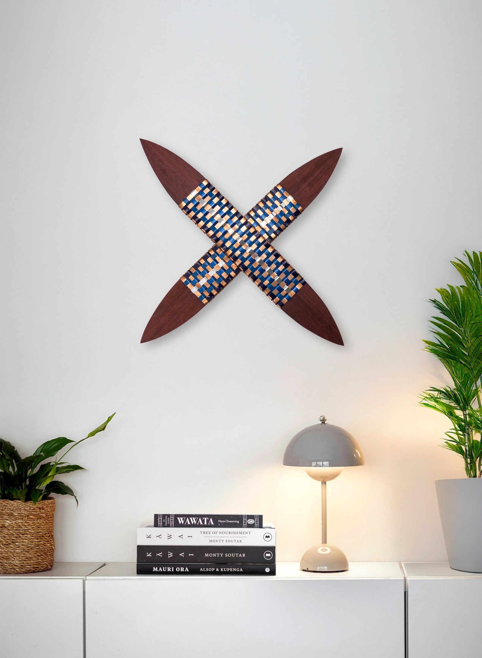 Blue, Silver &amp; Copper Putiputi - Large