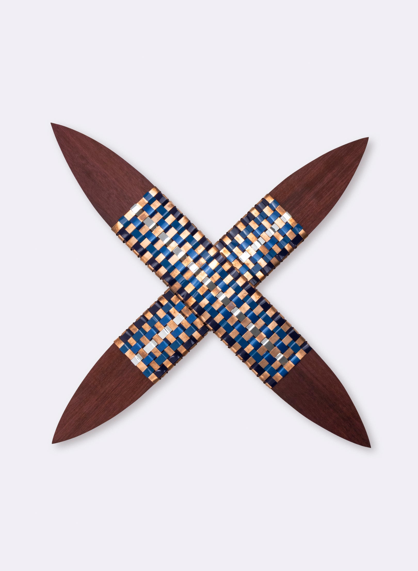 Blue, Silver &amp; Copper Putiputi - Large