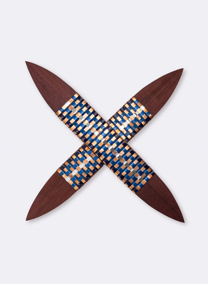 Blue, Silver &amp; Copper Putiputi - Large