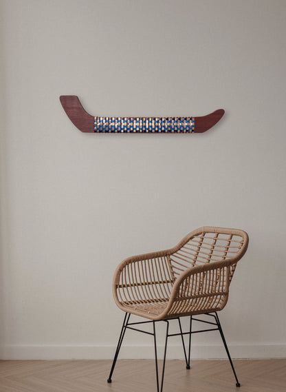 Blue, Silver &amp; Copper Wall Waka