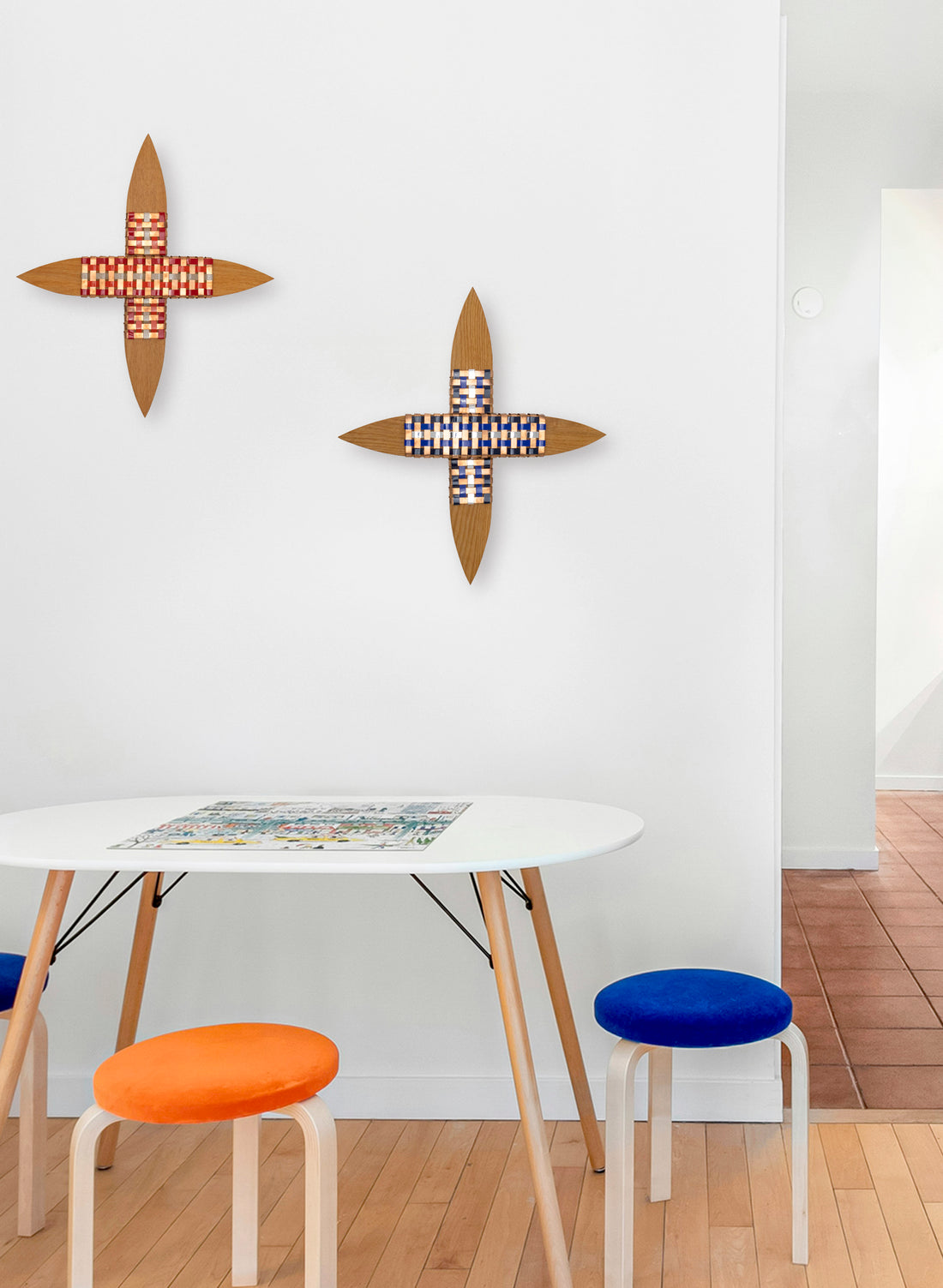 Blue, Silver and Copper Whetu