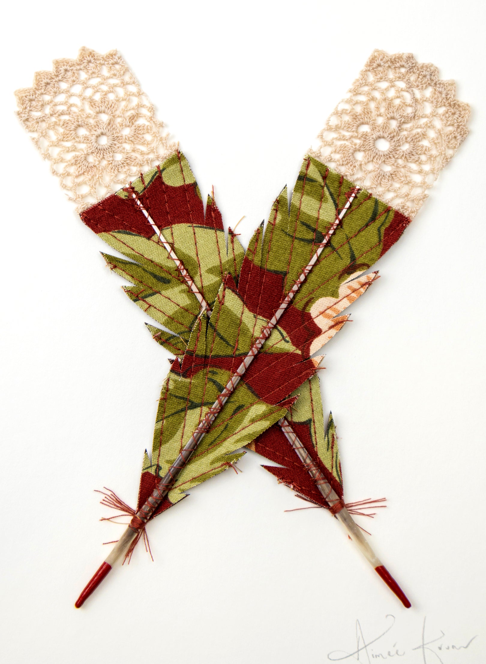 Single X Huia Feather Framed