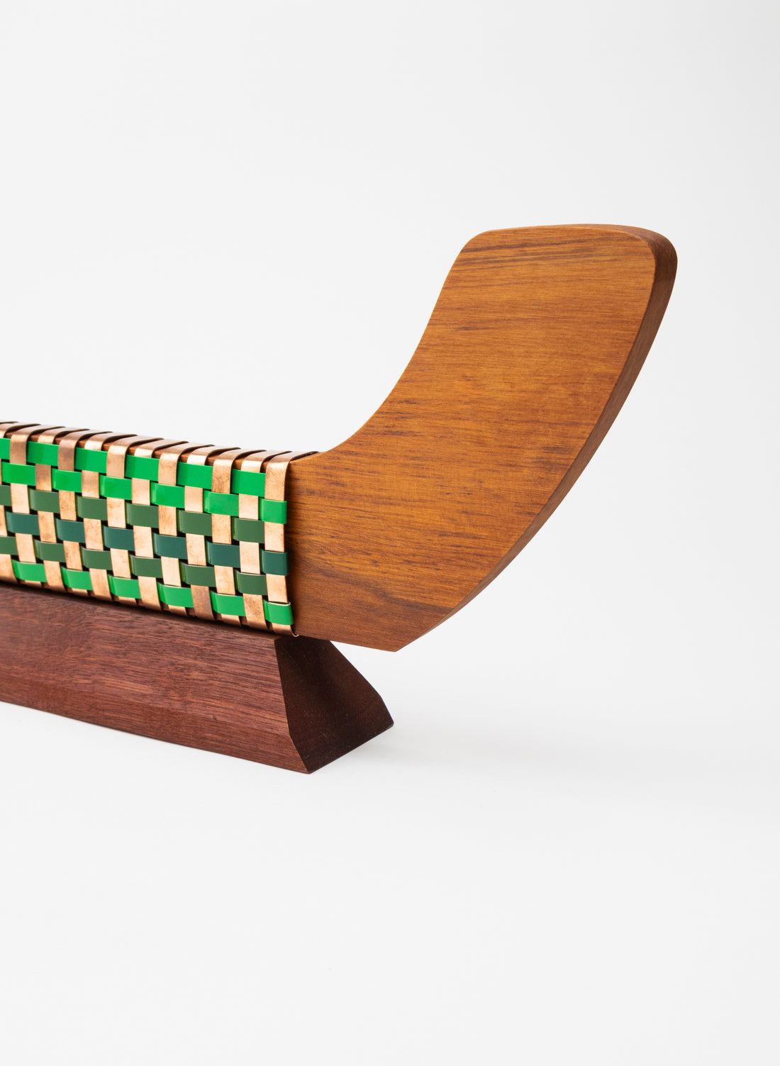 Greens &amp; Copper Waka on Plinth